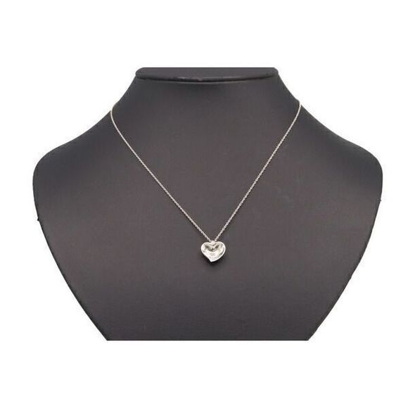 Tiffany Elsa Peretti Full Heart Silver Necklace - Picture 5 of 5